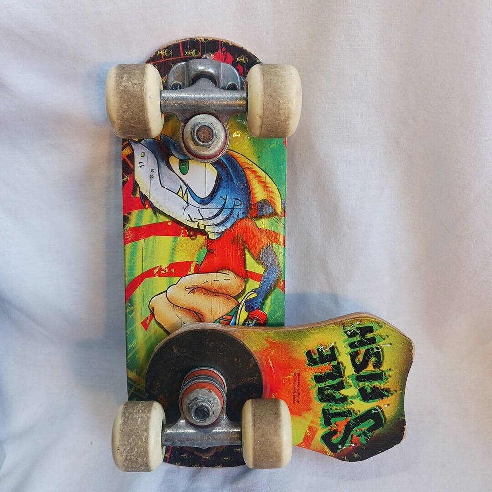 Vintage Stale Fish Mini Skateboard 11" 2002 Rare